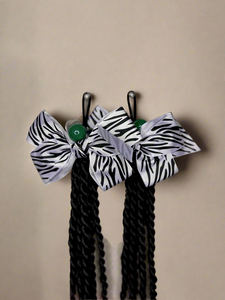 Zebra Twist Ponytail Set